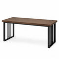 Rectangular Wood Desk with Metal Legs 160cm x 80cm x 75cm