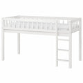 White Pine Loft Bed with Ladder for Kids