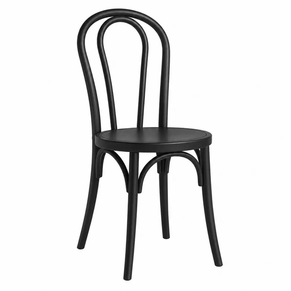 Bentwood Dining Chair Steel Black 81cm