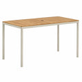 Teak Outdoor Dining Table with Steel Frame 150cm